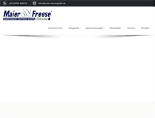 Tablet Screenshot of maier-freese-gmbh.de